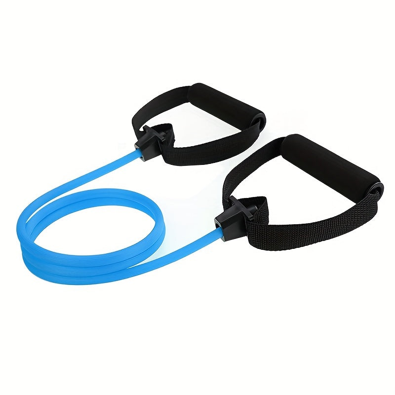 1pc Premium TPE Resistance Band - U-Shaped, Elastic Fitness Rope with Comfort Handles