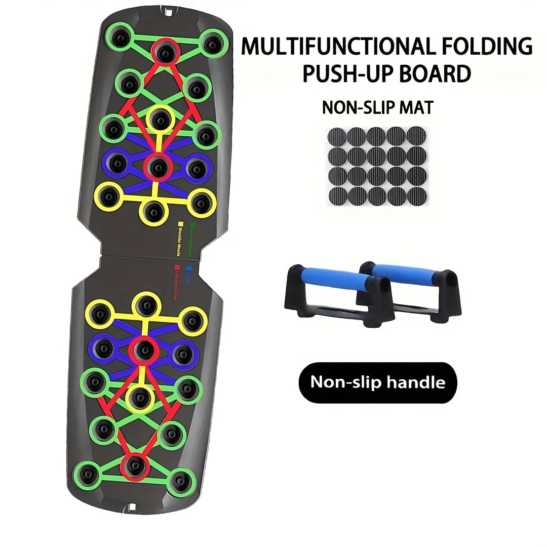 [Adjustable Push Up Board] Adjustable Push Up Board with Resistance Bands-Like System & Non-Slip Surface