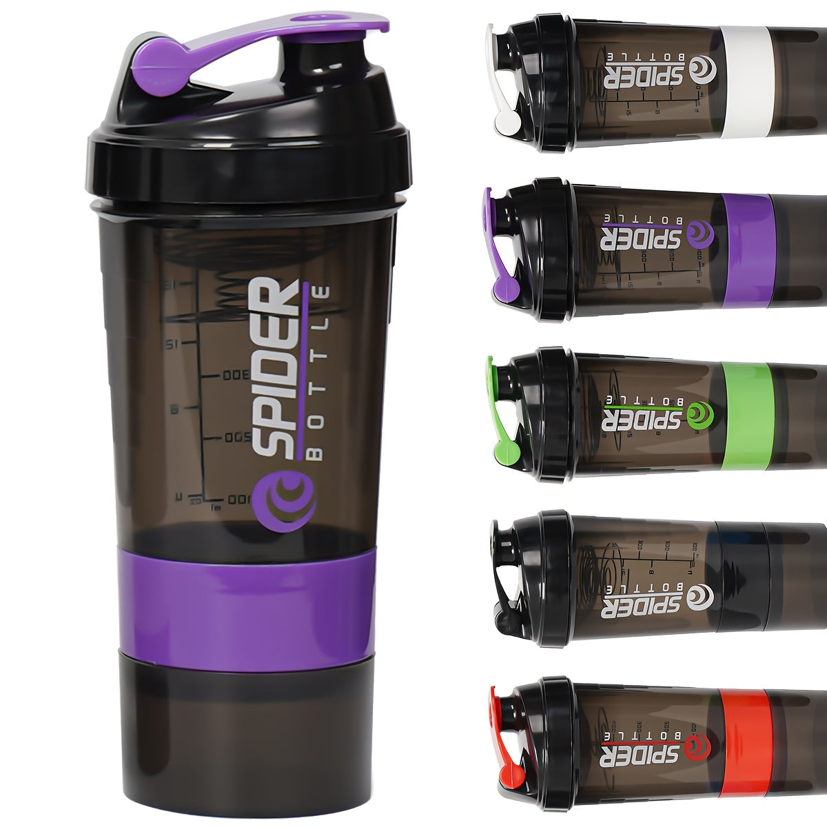 16oz Protein Shaker Bottle with Mixing Ball