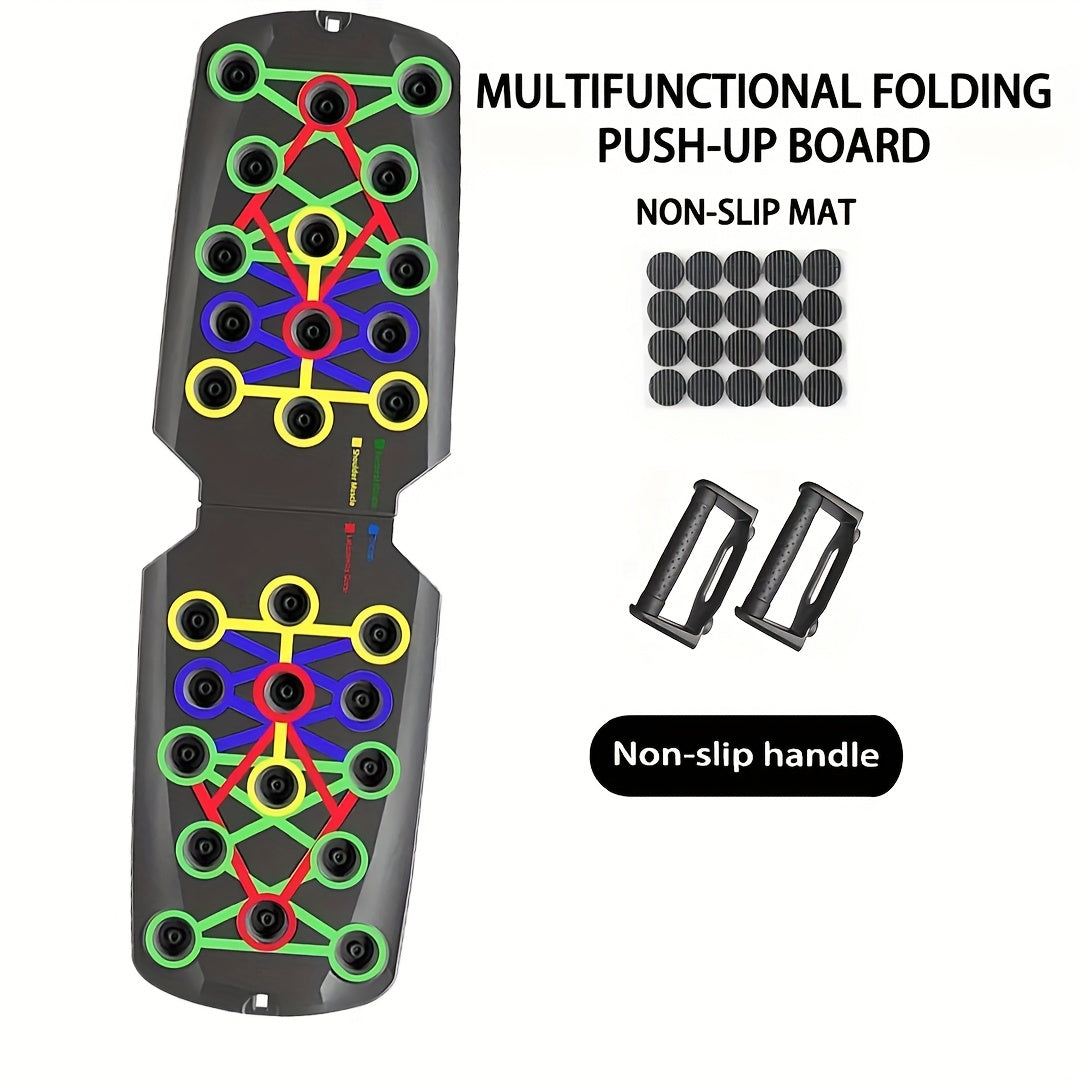 [Adjustable Push Up Board] Adjustable Push Up Board with Resistance Bands-Like System & Non-Slip Surface