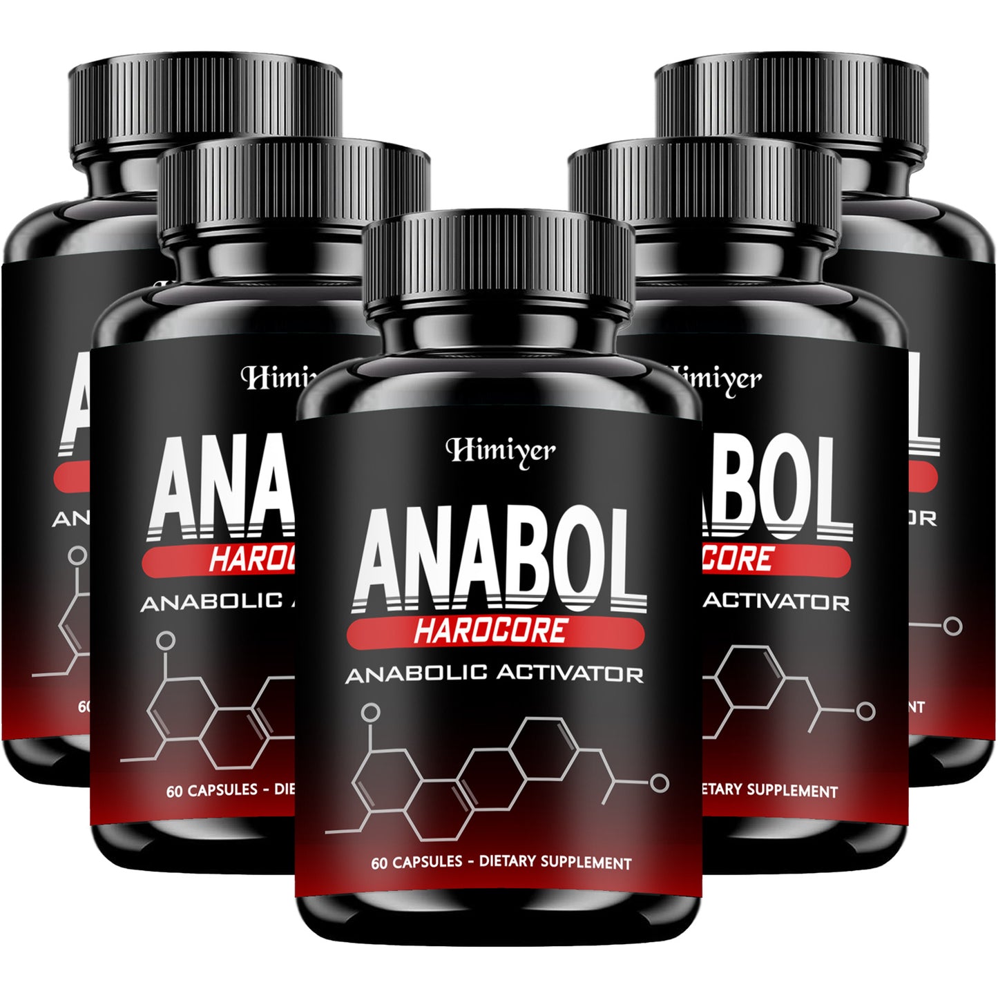5Packs Himiyer Anabol Hardcore Anabolic Activator, Dietary Supplement for Men