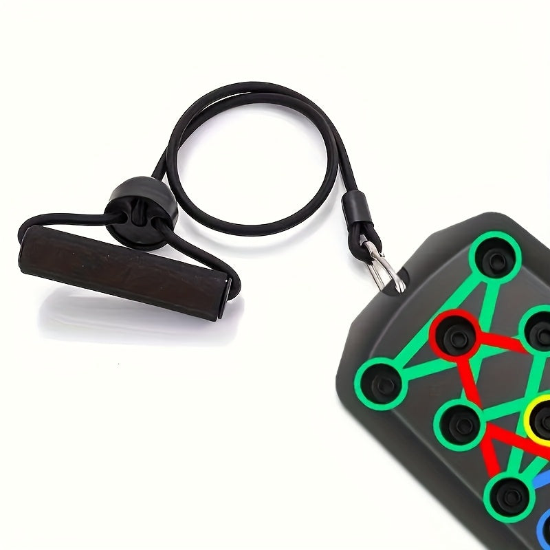 [Adjustable Push Up Board] Adjustable Push Up Board with Resistance Bands-Like System & Non-Slip Surface