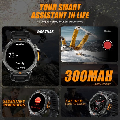 JELLOO Men'S Outdoor Sports Smartwatch