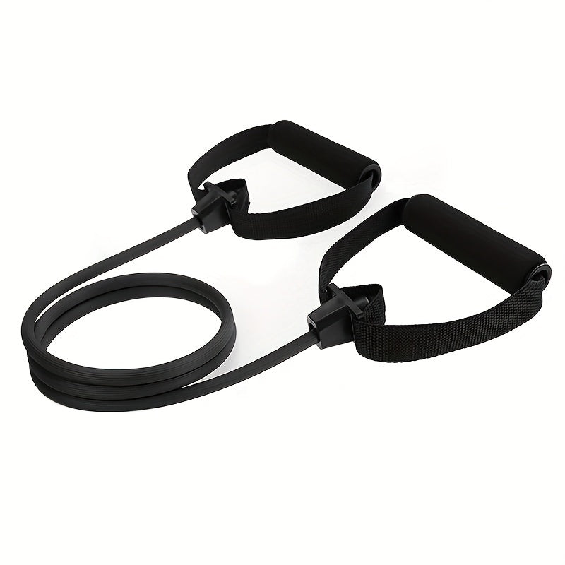 1pc Premium TPE Resistance Band - U-Shaped, Elastic Fitness Rope with Comfort Handles