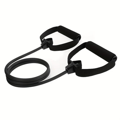 1pc Premium TPE Resistance Band - U-Shaped, Elastic Fitness Rope with Comfort Handles